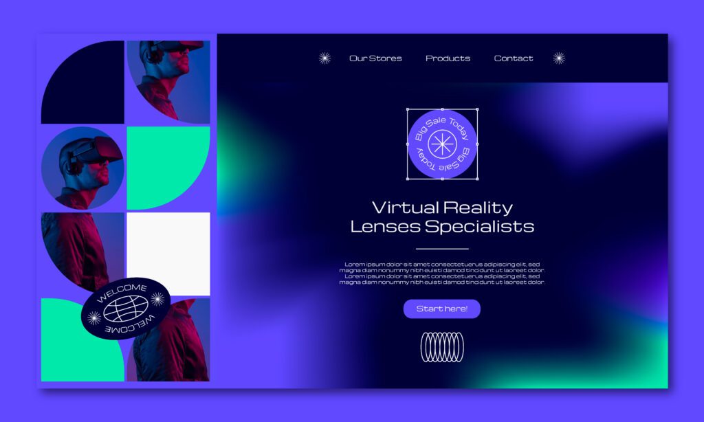 AI powered website with dynamic personalization interface